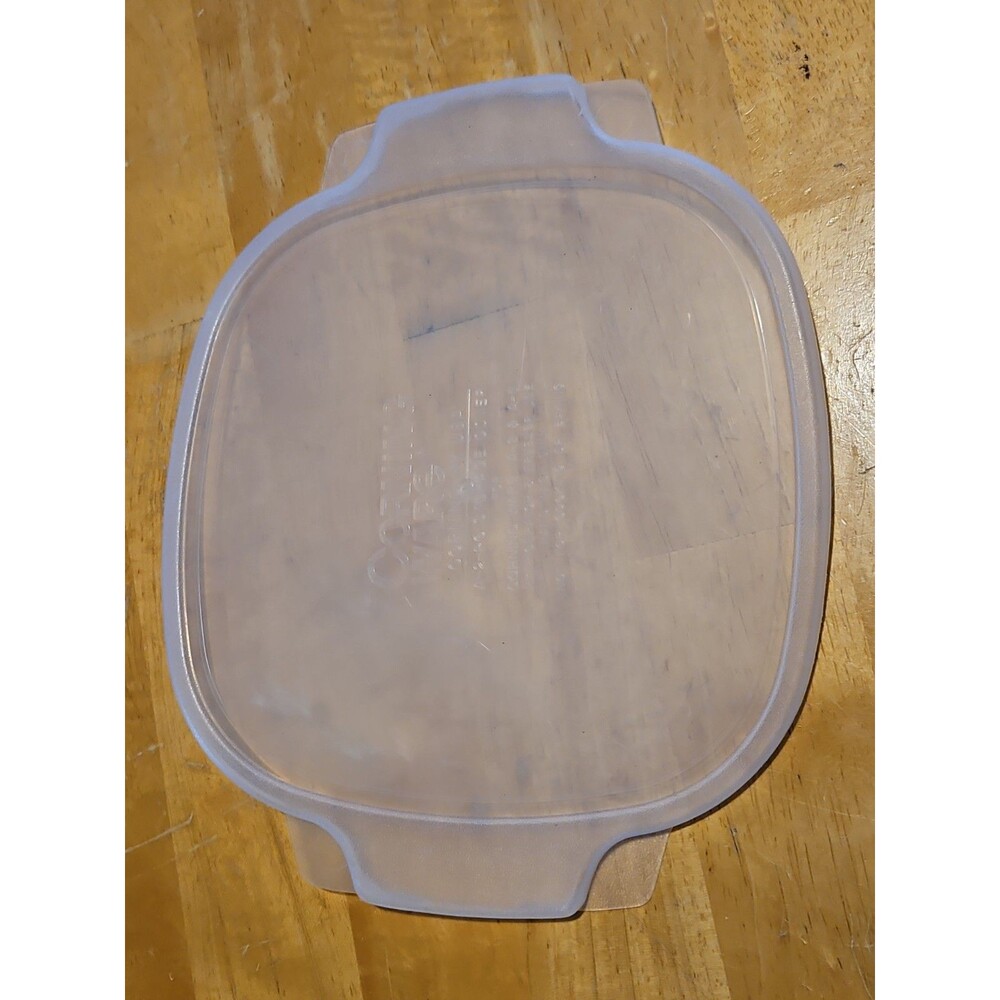 Corning Ware Sheer Soft Cover Plastic Replacement Lid A-2-PC For 2 qt./3qt. Dish
